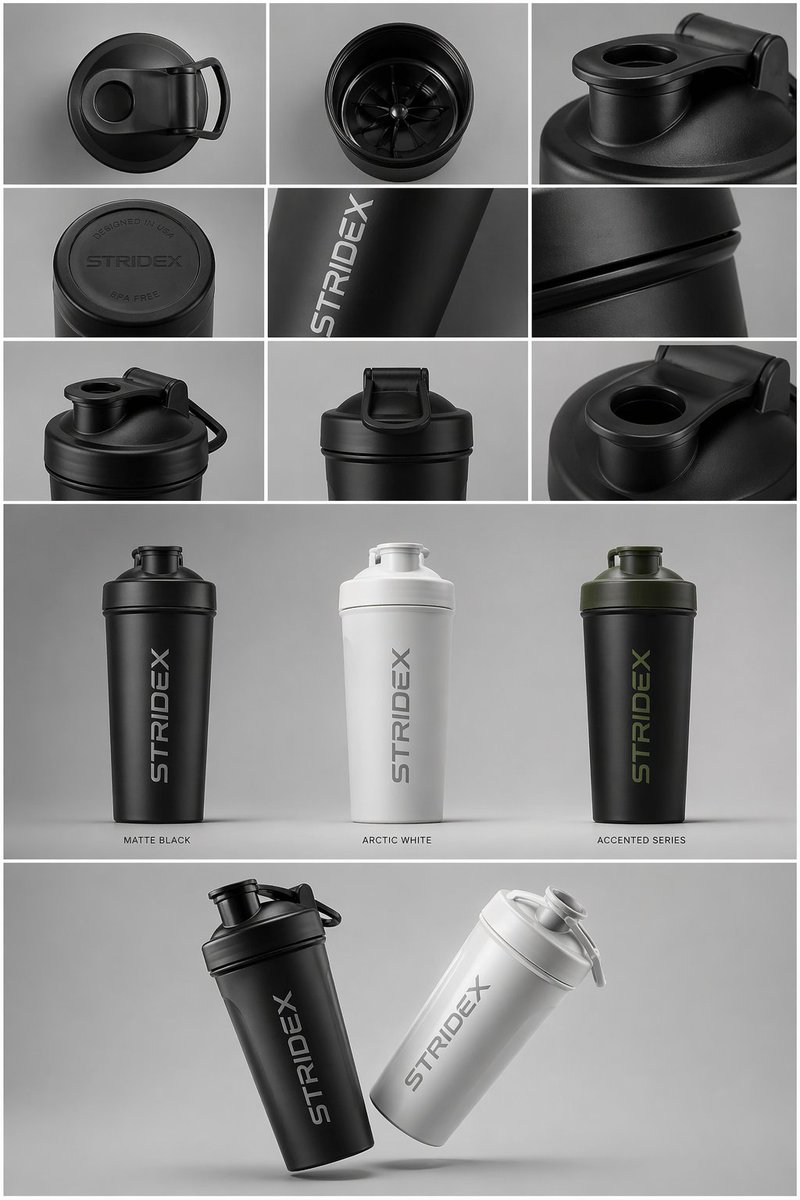 工业设计展示页 / Industrial Design Presentation Sheet，UI 与社交媒体截图，UI、截图、极简，案例输出图 2