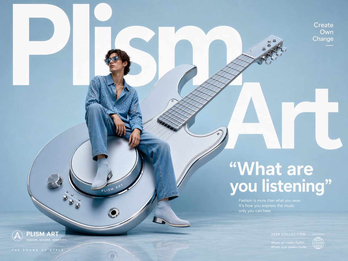 前卫时尚眼镜广告 / Avant-Garde Fashion Eyewear Ad，人像与摄影，人像、时尚、排版，案例输出图 1