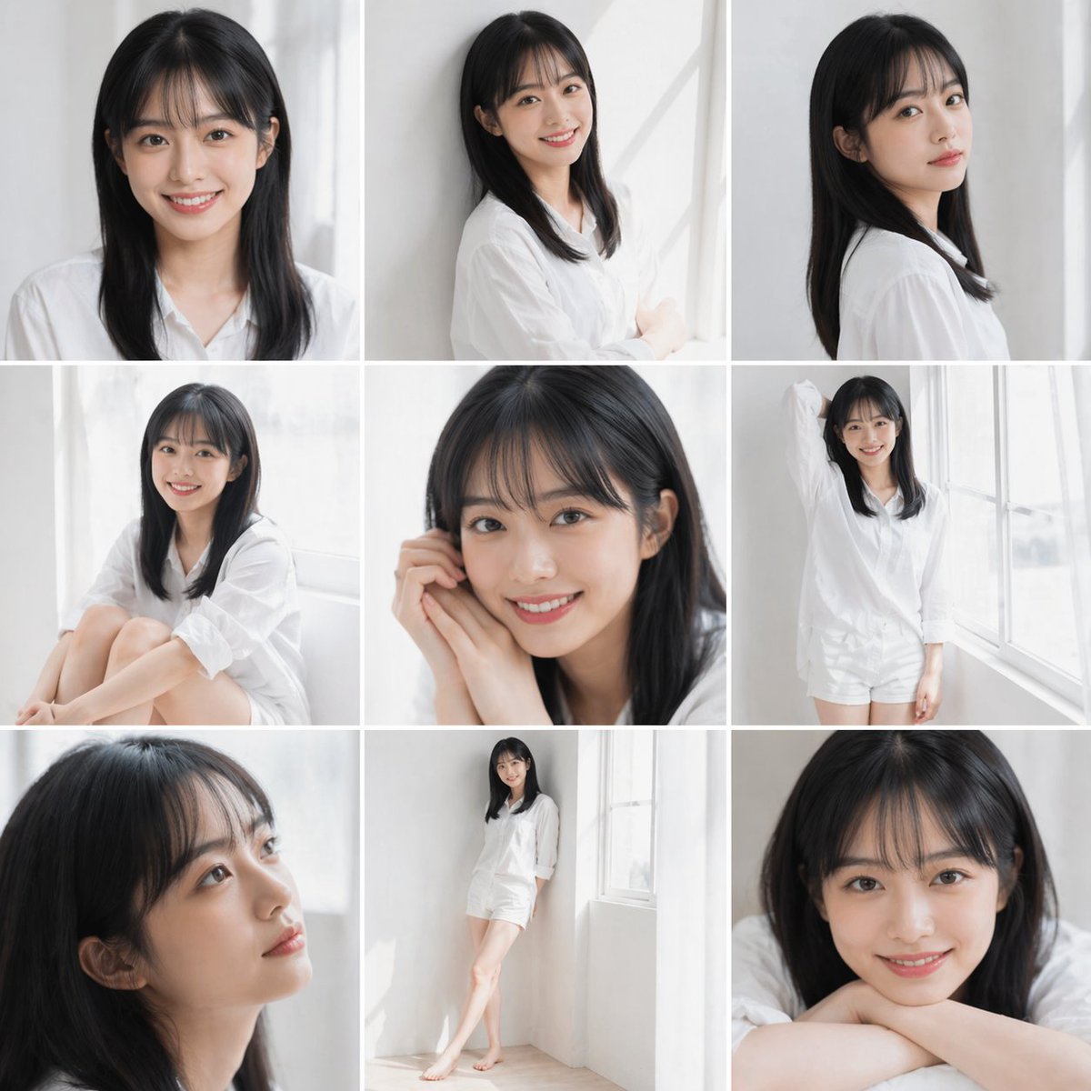 日系/韩系清新风格摄影 / Clean Japanese/Korean Style Photoshoot，人像与摄影，人像、极简、人像与摄影，案例输出图 1