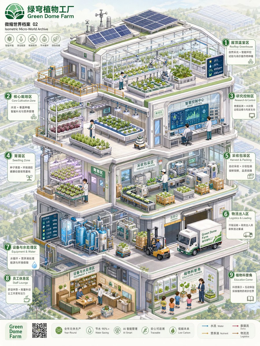 等轴测微观世界剖面档案 / Isometric Micro-World Cross-Section Archive，角色设计，海报、插画、角色，案例输出图 4