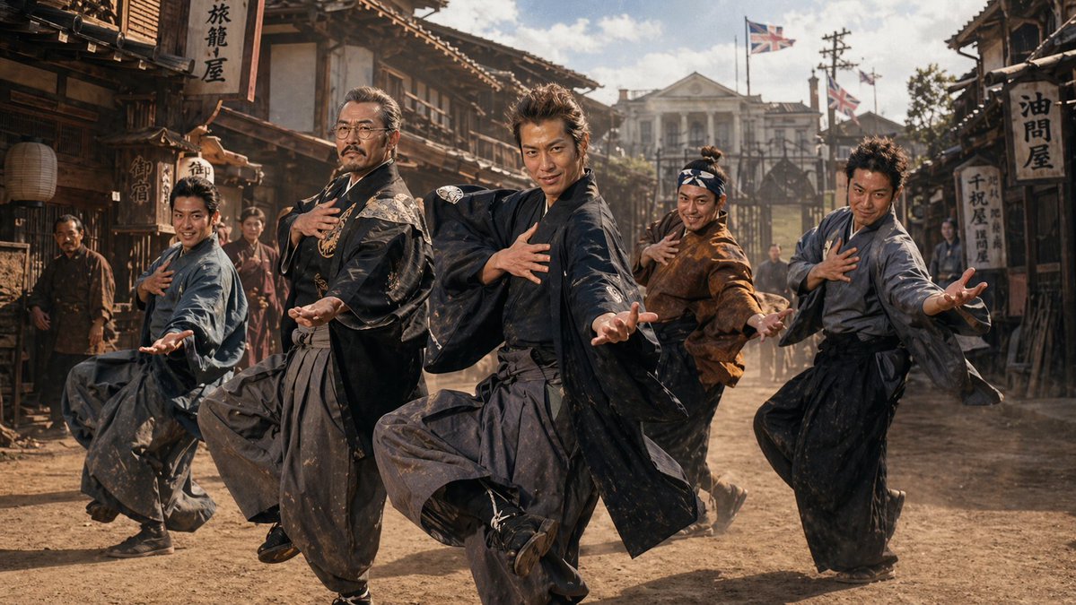 1980 年代日本电影风格分镜脚本 / 1980s Japanese Film Style Storyboard，角色设计，35mm、插画、角色，案例输出图 1