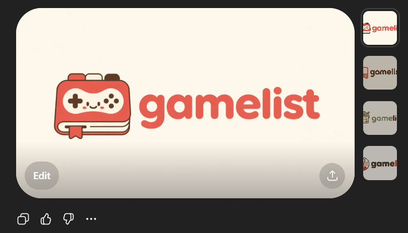 可爱的 Gamelist 应用 Logo 样机 / Cute Gamelist App Logo Mockup，UI 与社交媒体截图，海报、UI、截图，案例输出图 1