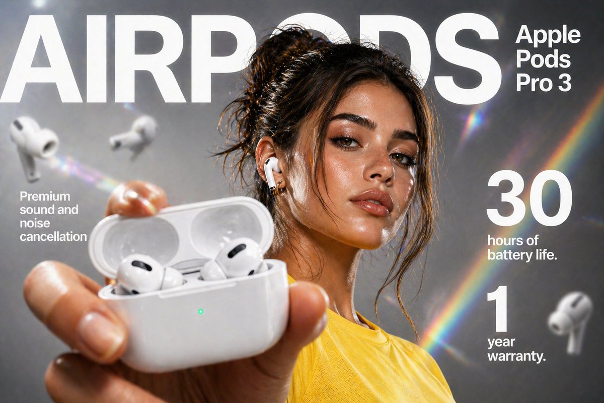 无线耳机电商信息图 / Earbuds E-commerce Infographic，人像与摄影，人像、排版、信息图，案例输出图 3