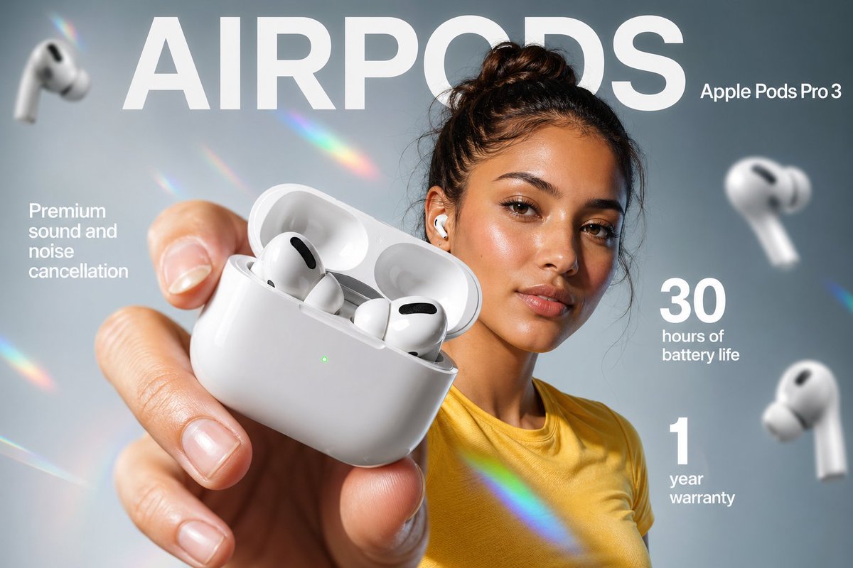 无线耳机电商信息图 / Earbuds E-commerce Infographic，人像与摄影，人像、排版、信息图，案例输出图 4