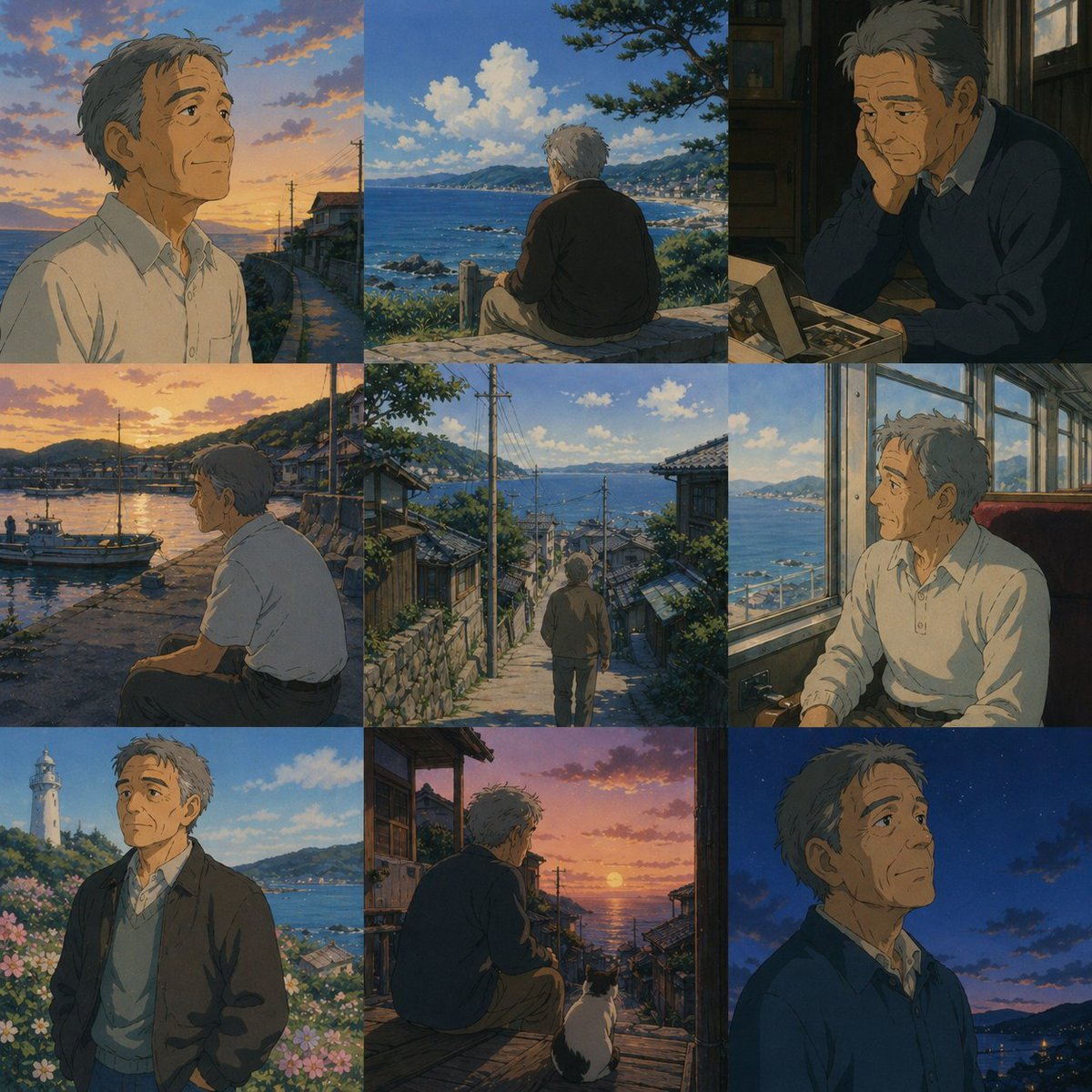 多面板图像项目模板 / Multi-Panel Image Board Template，人像与摄影，人像、电影感、排版，案例输出图 2