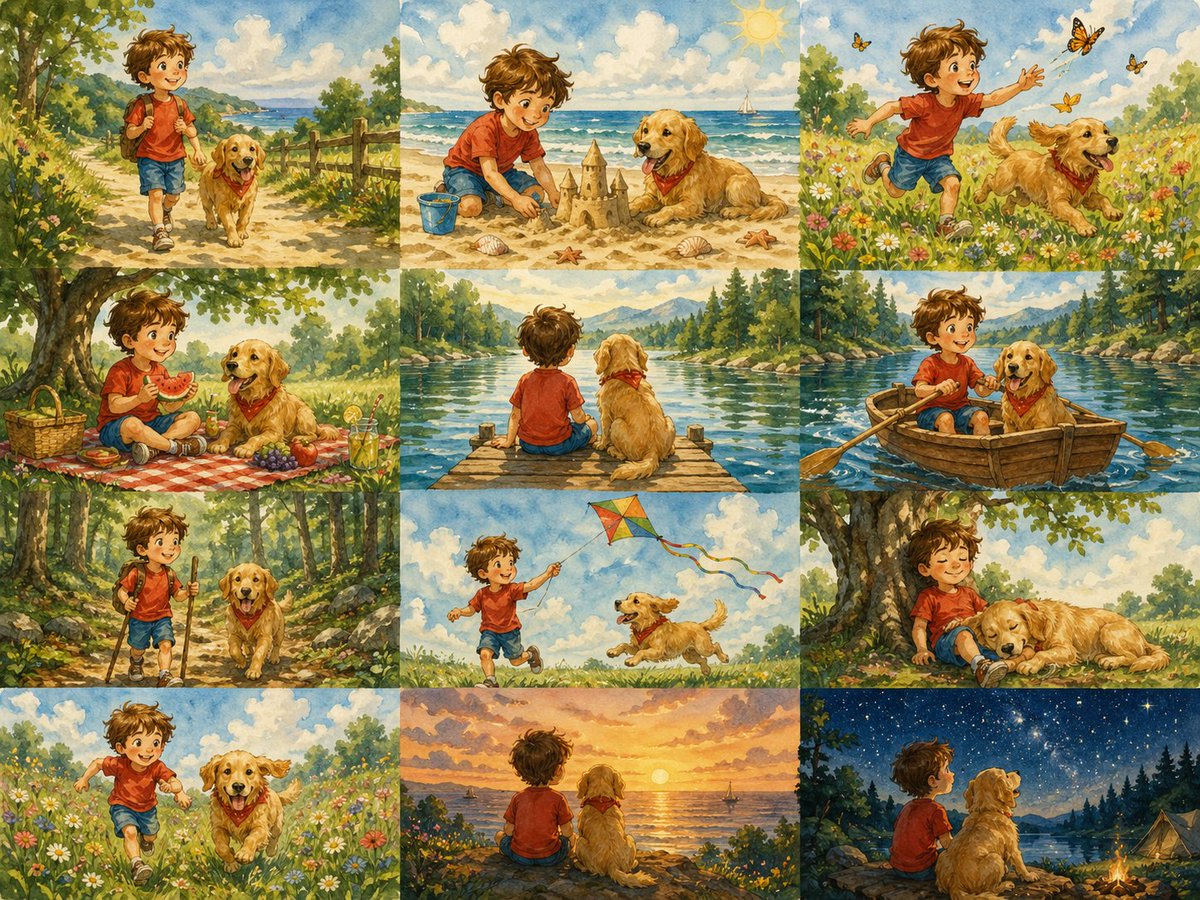 多面板图像项目模板 / Multi-Panel Image Board Template，人像与摄影，人像、电影感、排版，案例输出图 3