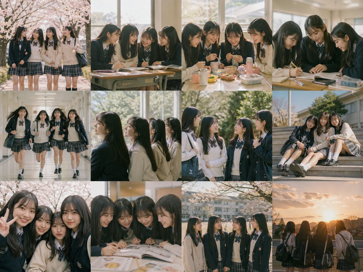 多面板图像项目模板 / Multi-Panel Image Board Template，人像与摄影，人像、电影感、排版，案例输出图 4