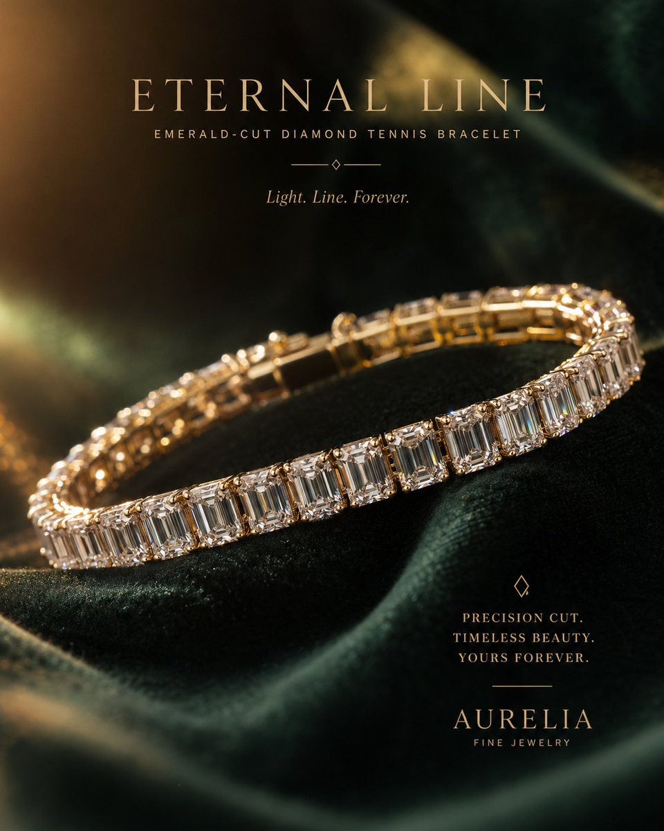 奢华珠宝广告 / Luxury Jewelry Advertisement，海报与插画，时尚、海报、插画，案例输出图 1