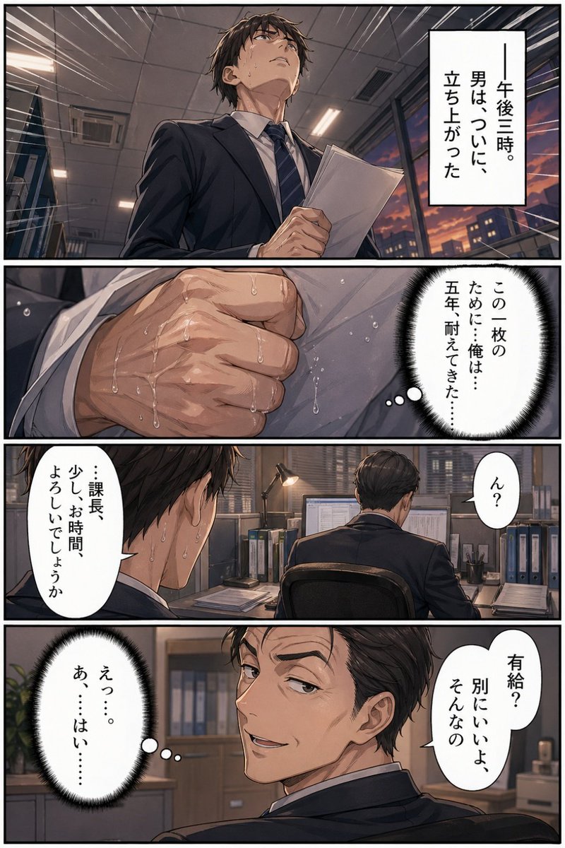 商务办公漫画页面 / Business Office Manga Page，角色设计，电影感、插画、角色，案例输出图 1