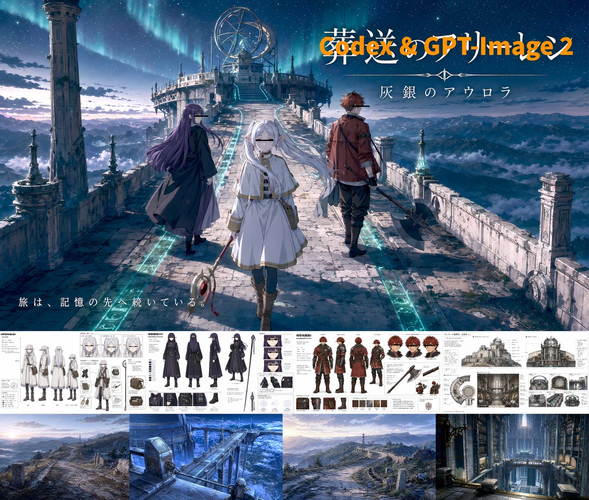 动漫奇幻风格主视觉项目 / Anime Fantasy Key Visual Board，角色设计，电影感、海报、插画，案例输出图 1