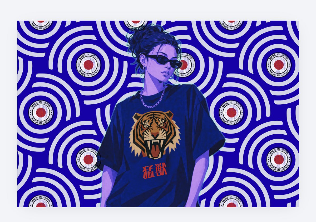 Grunge Tiger 街头风海报 / Grunge Tiger Streetwear Poster，人像与摄影，人像、时尚、海报，案例输出图 2