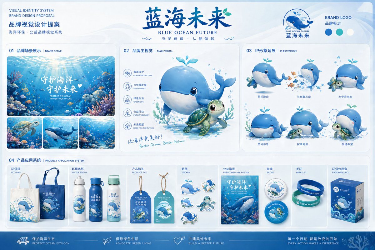 Dessert Brand Visual Identity Proposal Board，角色设计，插画、角色、排版，案例输出图 4