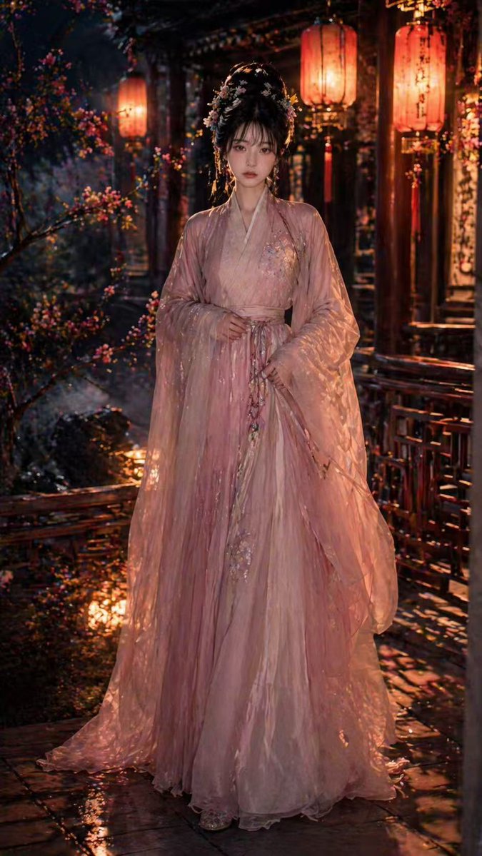 宋代汉服人像 / Song Dynasty Hanfu Portrait，角色设计，人像、角色、竖版，案例输出图 2