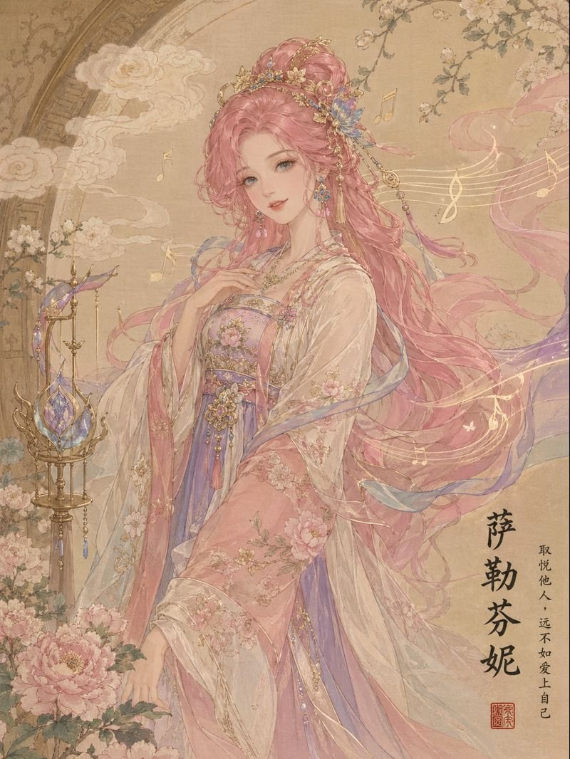 宋代风格的 League of Legends / League of Legends in Song Dynasty Style，角色设计，插画、角色、角色设计，案例输出图 1