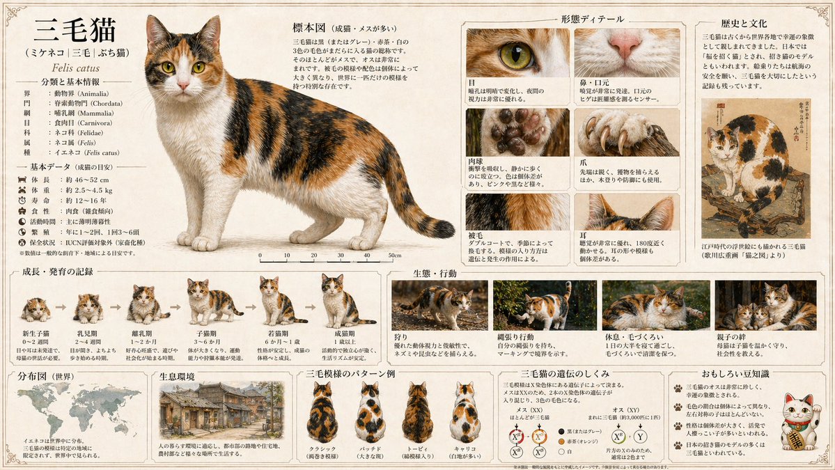 详细动物百科全书生成 / Detailed Animal Encyclopedia Generation，模型对比与社区，插画、角色、城市视觉，案例输出图 3