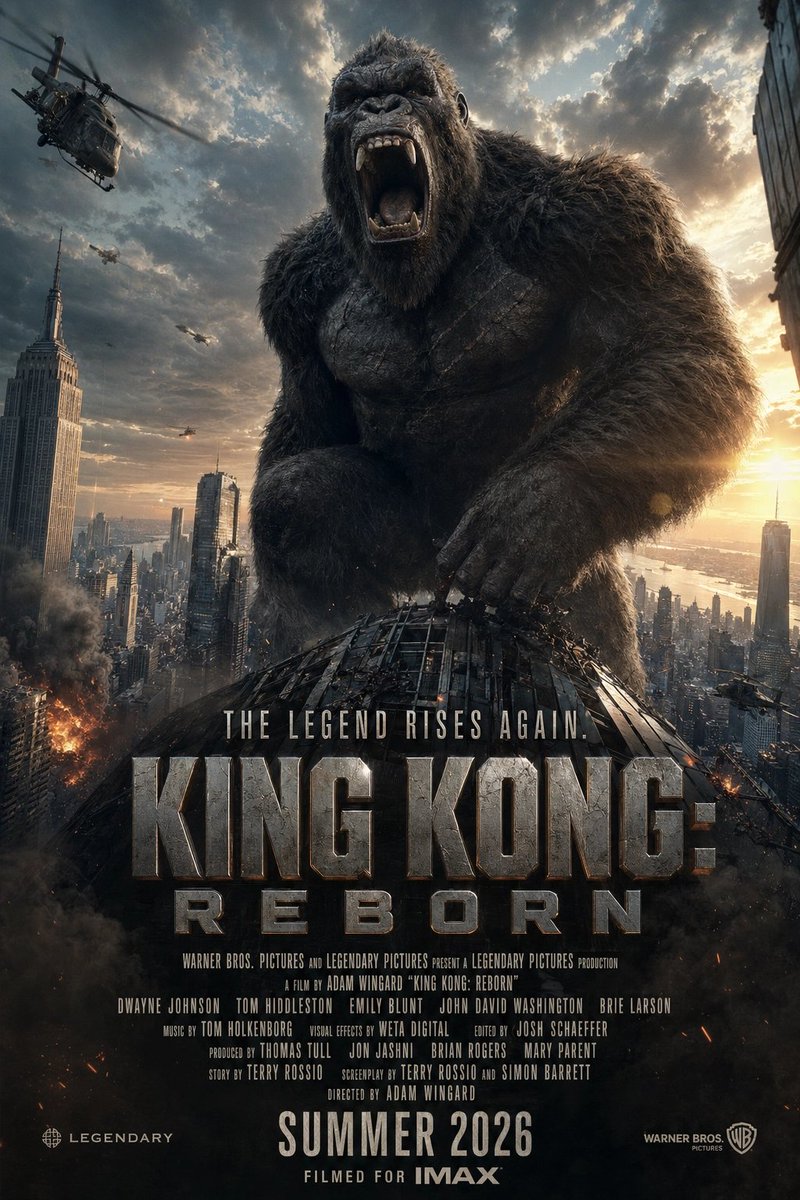 《金刚：重生》电影海报 / King Kong Reborn Movie Poster，人像与摄影，35mm、人像、电影感，案例输出图 2