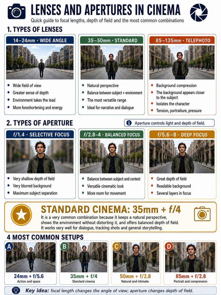Cinema Lens Infographic Guide，海报与插画，海报、插画、信息图，案例输出图 1