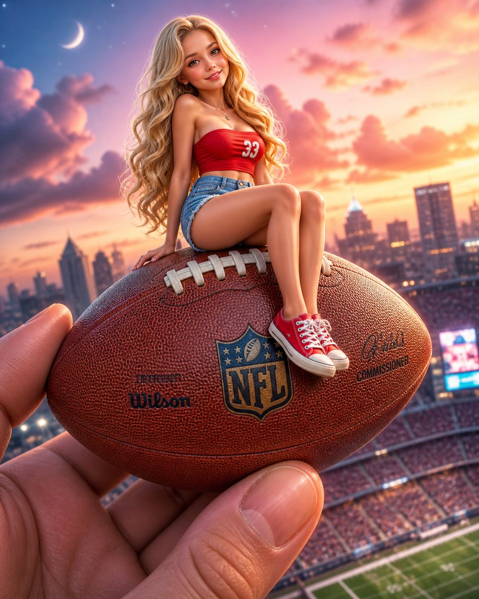 Miniature Girl on Giant Football，角色设计，角色、角色设计，案例输出图 1