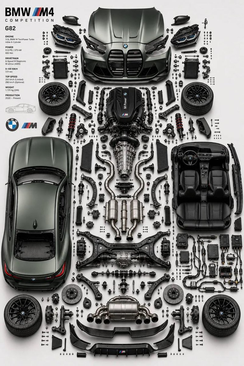 Luxury Automotive Exploded Diagram，海报与插画，海报、插画、排版，案例输出图 2
