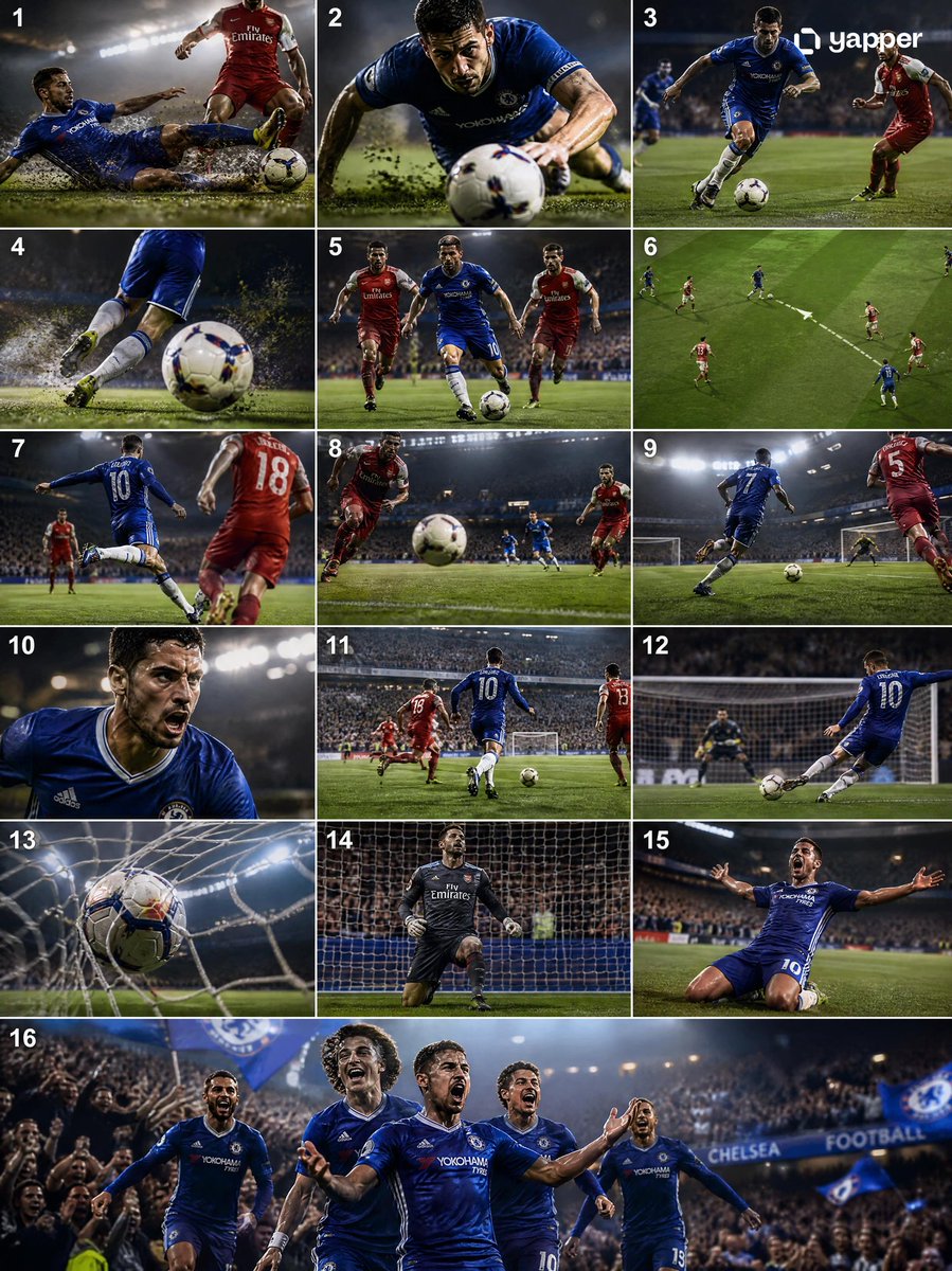 Cinematic Soccer Storyboard，角色设计，电影感、插画、角色，案例输出图 1