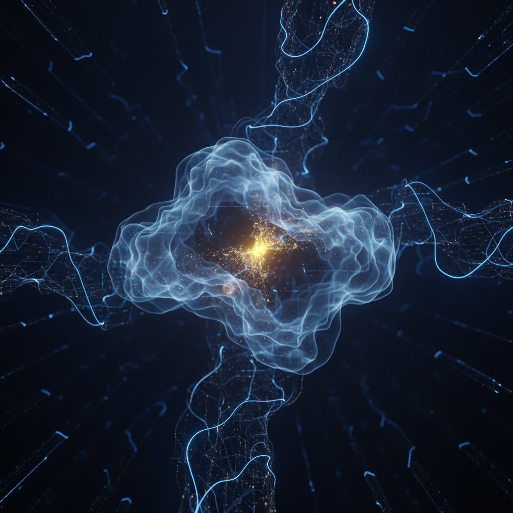 Emergent AGI Neural Core，人像与摄影，霓虹、人像、电影感，案例输出图 1