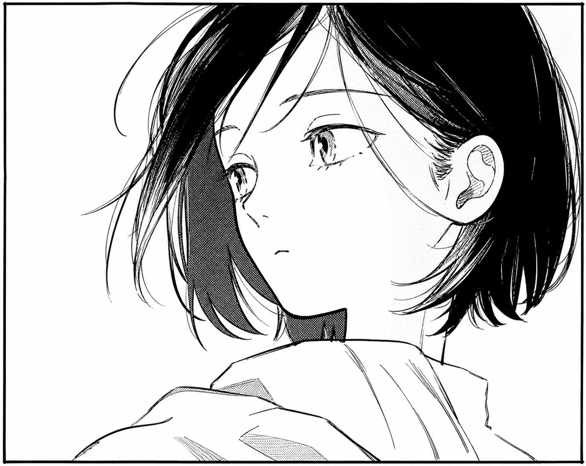 Monochrome Manga Woman Portrait，角色设计，人像、时尚、插画，案例输出图 2