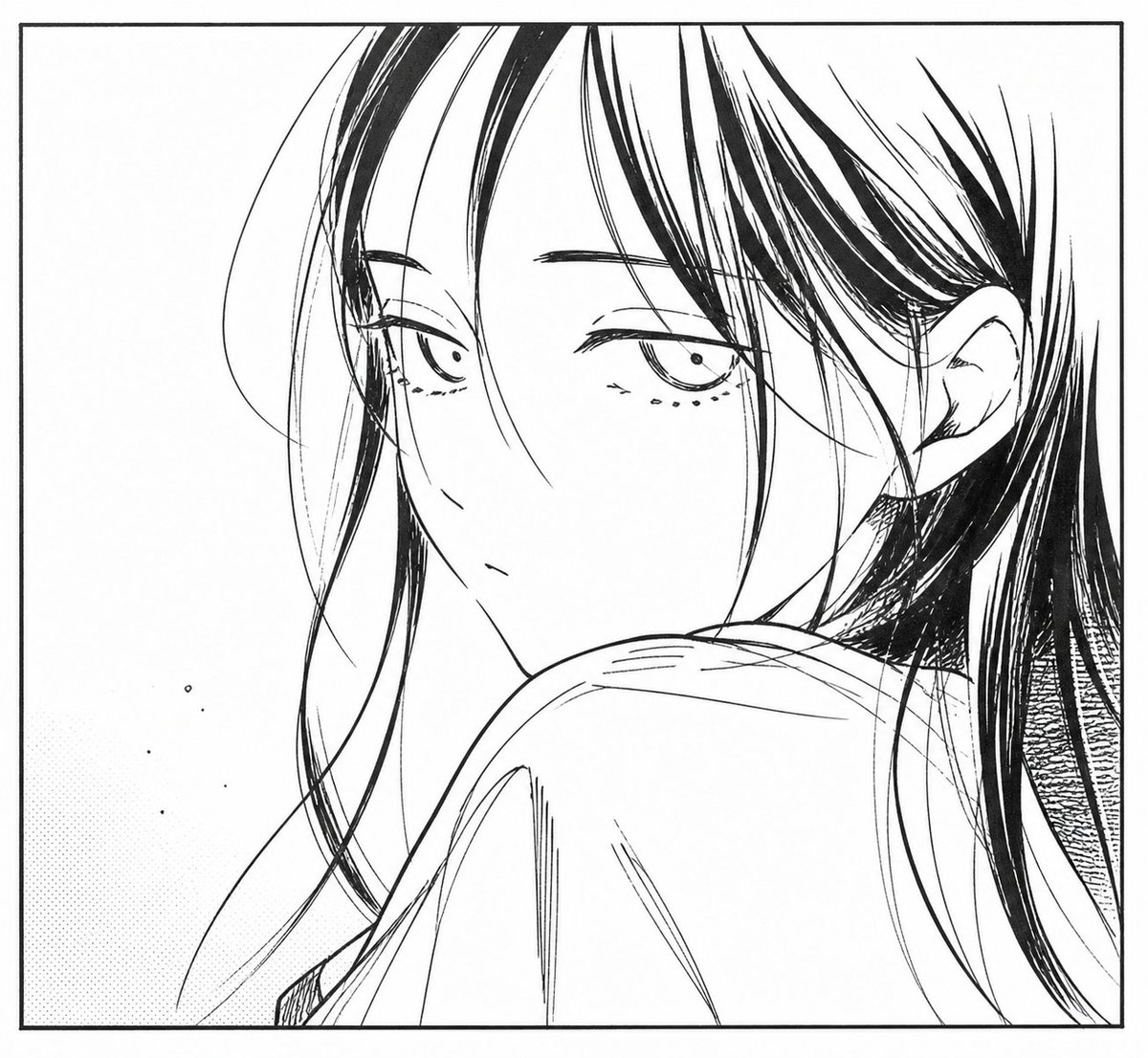 Monochrome Manga Woman Portrait，角色设计，人像、时尚、插画，案例输出图 4