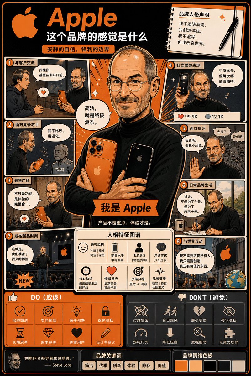 漫画风格品牌形象信息图 / Manga Style Brand Identity Infographic，模型对比与社区，海报、角色、二次元，案例输出图 1