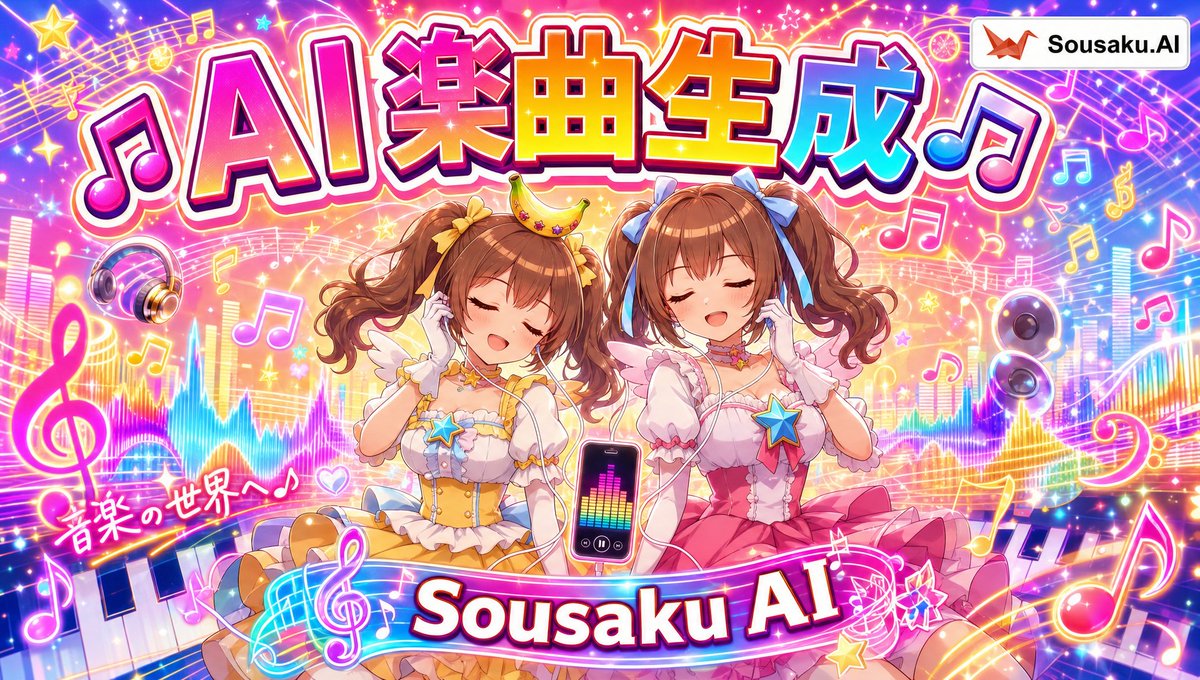 魔法少女 AI 音乐缩略图 / Magical Girl AI Music Thumbnail，角色设计，霓虹、海报、角色，案例输出图 1