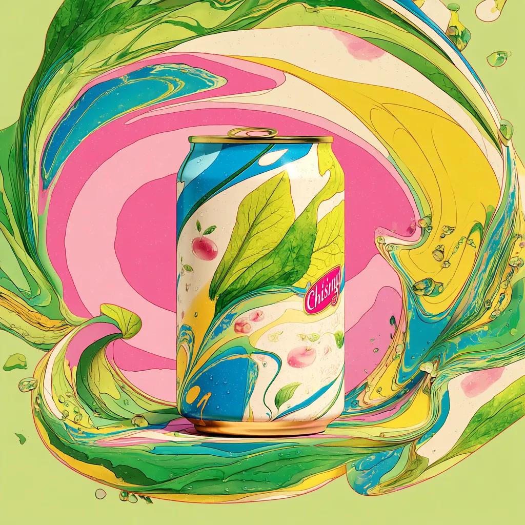 迷幻风格商业饮料摄影 / Psychedelic Commercial Beverage Photography，人像与摄影，人像、时尚、海报，案例输出图 4