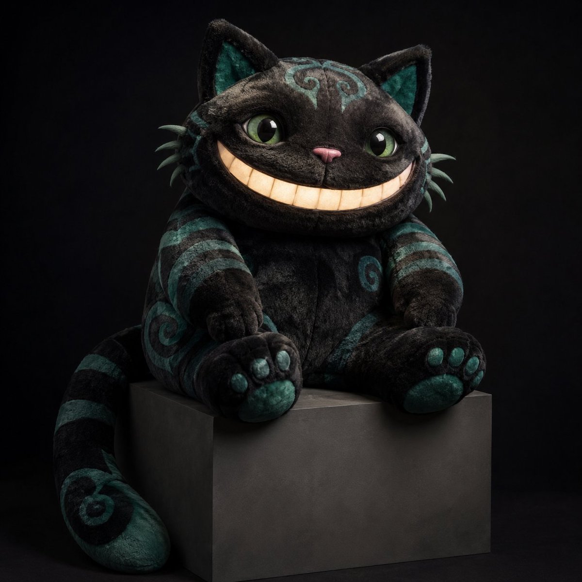 柴郡猫毛绒玩具 / Cheshire Cat Plush Toy，角色设计，角色、产品图、品牌，案例输出图 1