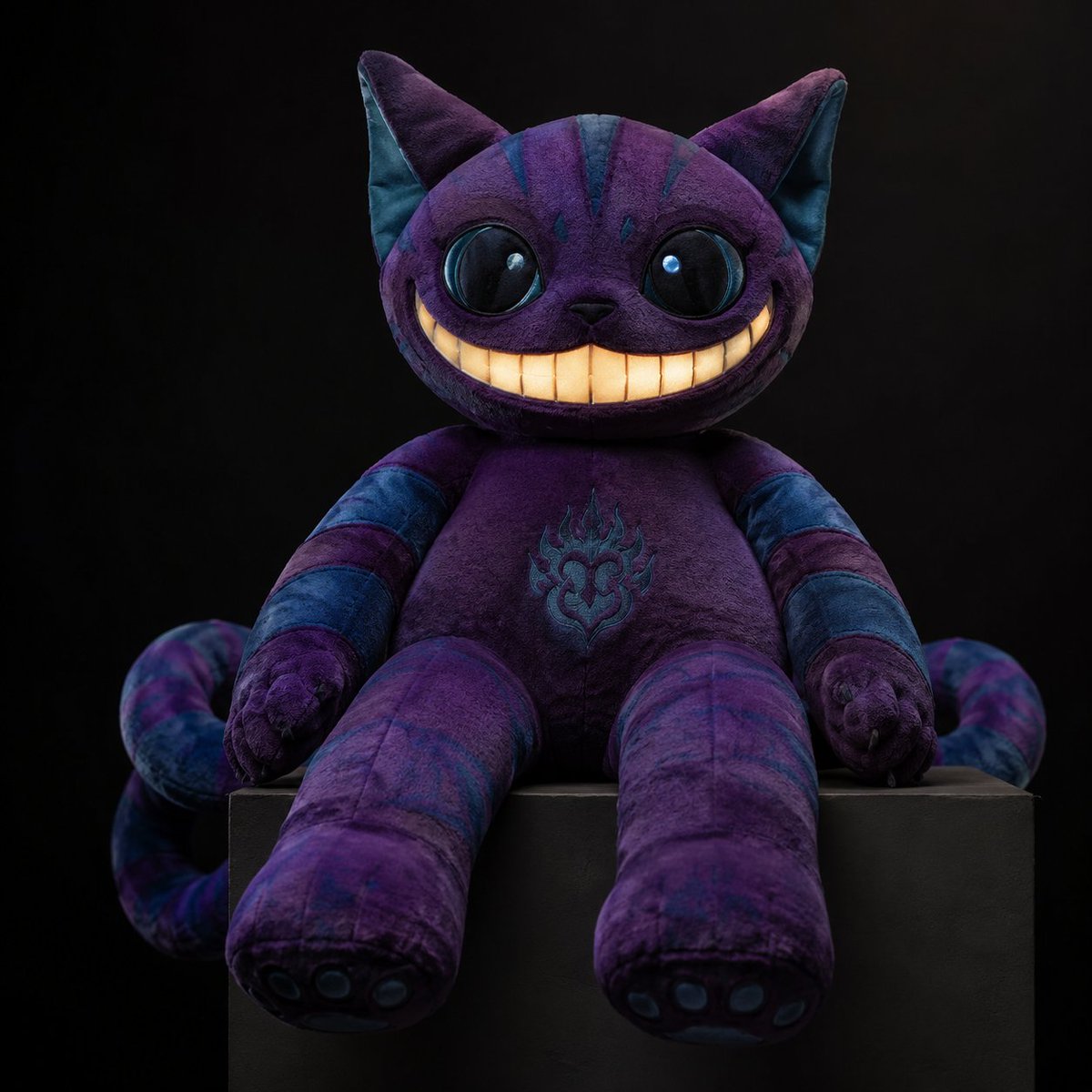 柴郡猫毛绒玩具 / Cheshire Cat Plush Toy，角色设计，角色、产品图、角色设计，案例输出图 1