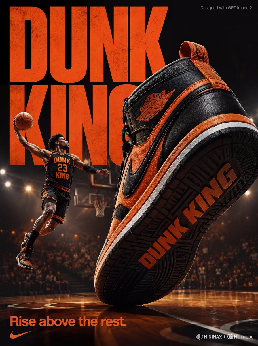 高能运动鞋广告海报 / High-Energy Sneaker Ad Poster，人像与摄影，人像、电影感、时尚，案例输出图 1