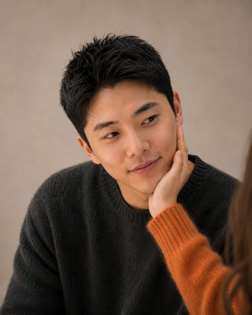 韩系杂志风情侣肖像 / Korean Magazine Couple Portrait，角色设计，人像、时尚、角色，案例输出图 2