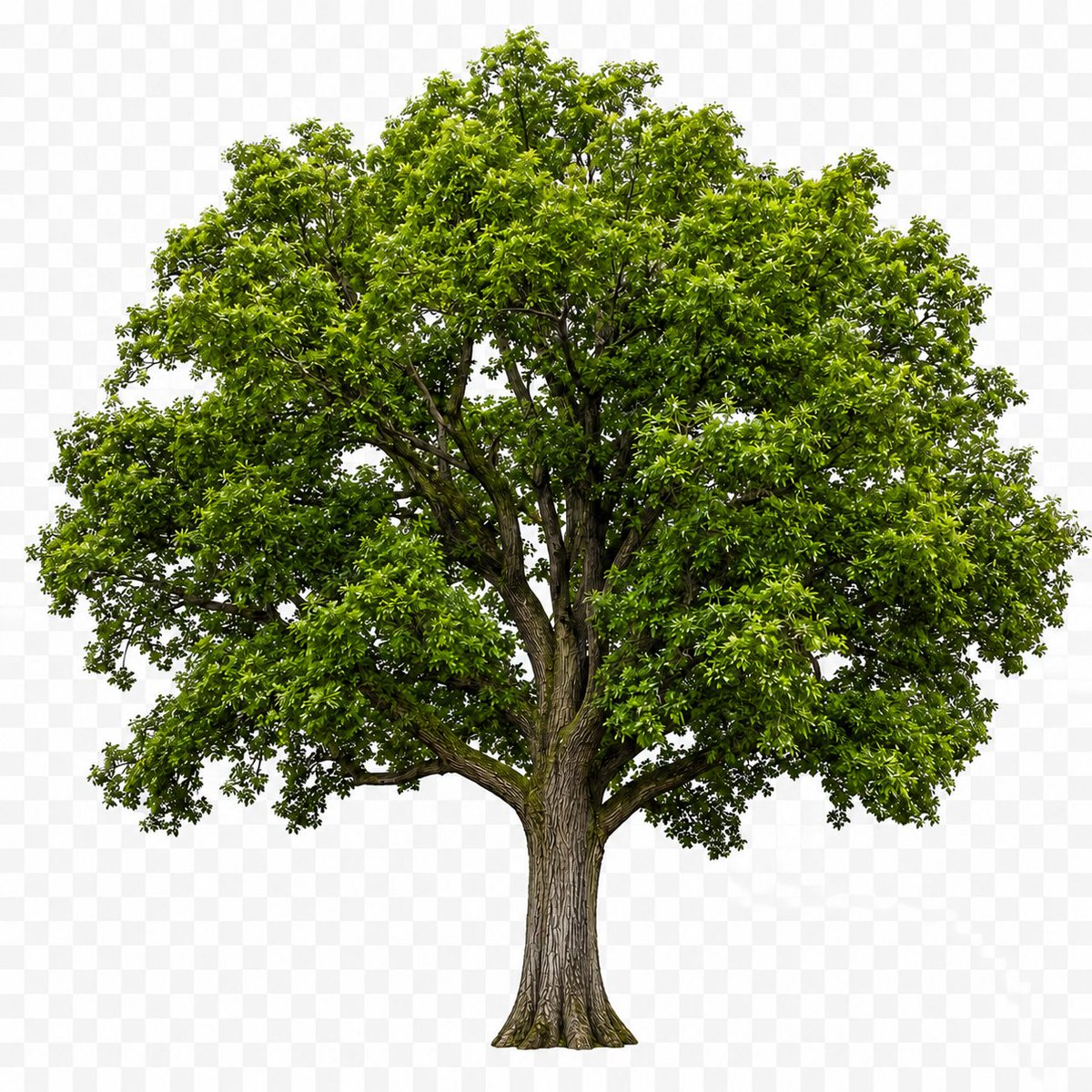 棋盘格上的独立树木 / Isolated Tree on Checkerboard，人像与摄影，人像、产品图、竖版，案例输出图 1