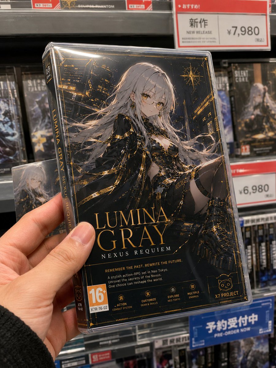 虚构游戏包装盒商店实拍图 / Fictional Game Case in Store,角色设计,人像、插画、角色,案例输出图 1