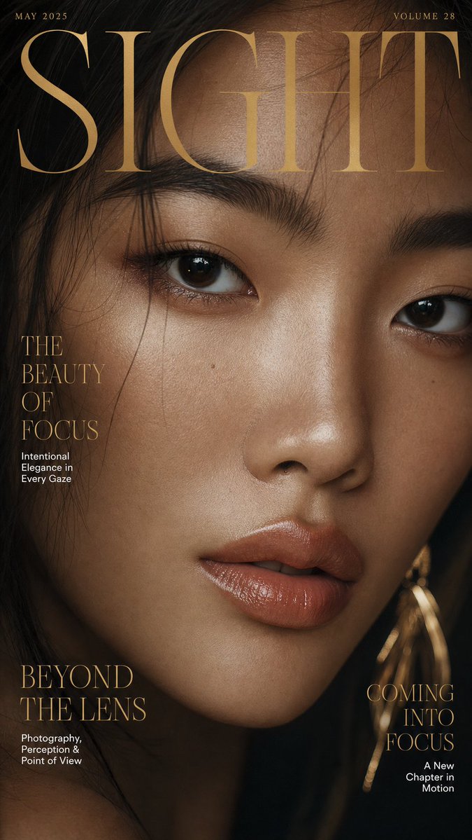 SIGHT 杂志编辑封面 / SIGHT Magazine Editorial Cover，人像与摄影，人像、电影感、时尚，案例输出图 2