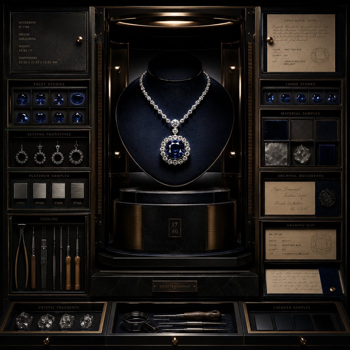 奢华珠宝金库展览 / Luxury Jewelry Vault Exhibition,海报与插画,时尚、海报、插画,案例输出图 1
