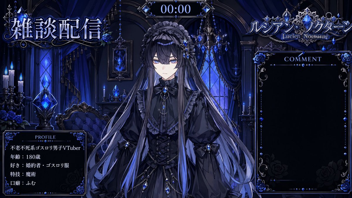 VTuber 直播覆盖层布局 / VTuber Streaming Overlay Layout，角色设计，海报、角色、排版，案例输出图 2