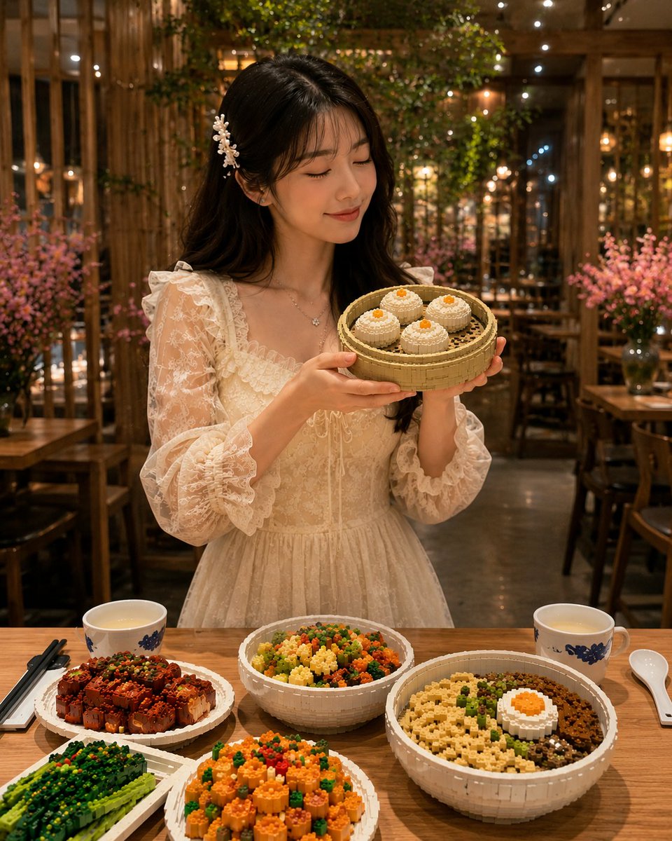 逼真的 LEGO 食物微缩模型 / Realistic LEGO Food Miniature，人像与摄影，人像、人像与摄影，案例输出图 2
