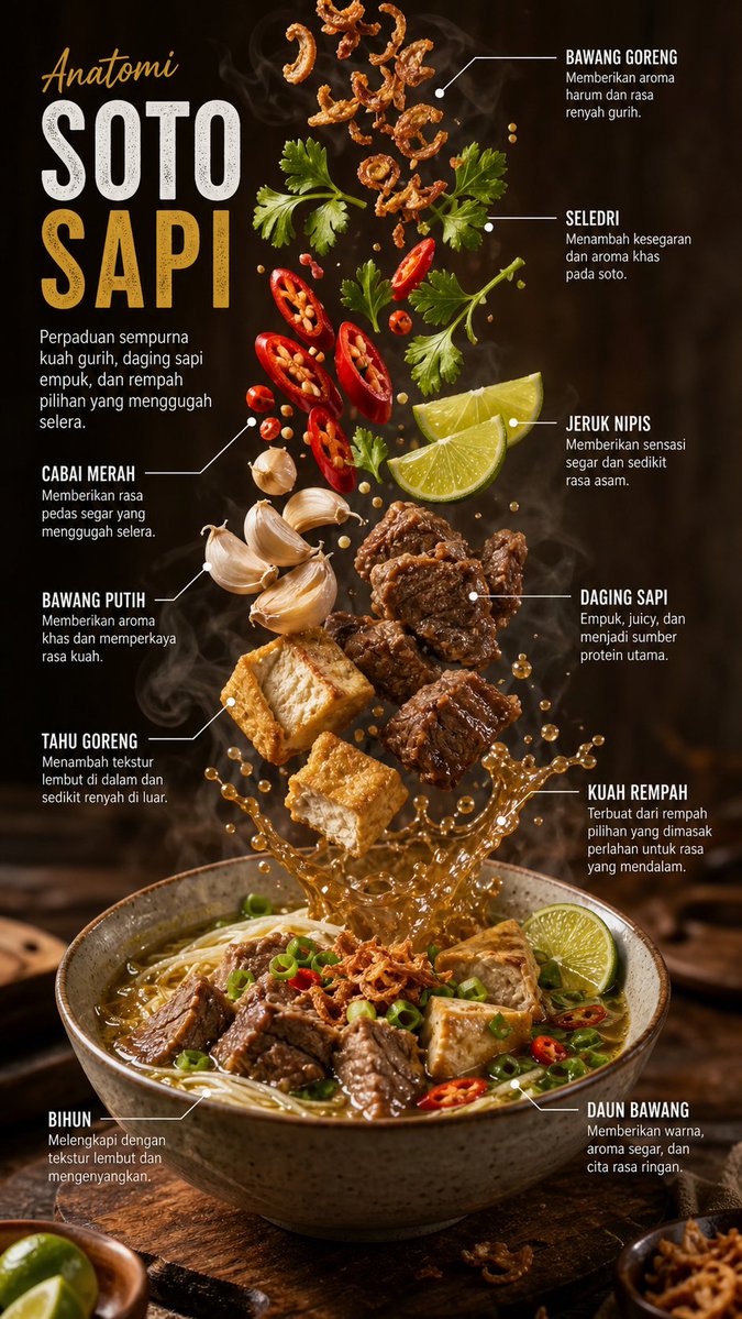 编辑级美食信息图海报 / Editorial Food Infographic Poster，人像与摄影，人像、电影感、时尚，案例输出图 1