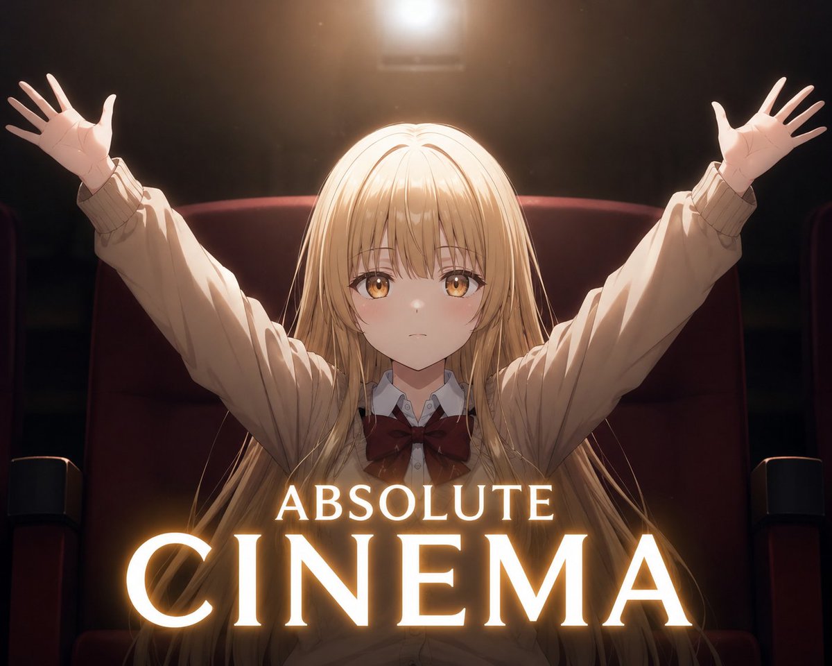 Absolute Cinema 动漫海报 / Absolute Cinema Anime Poster，角色设计，35mm、电影感、海报，案例输出图 1