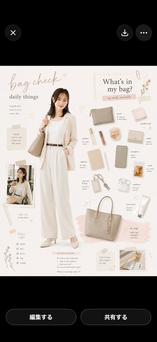 Bag Check 生活方式信息图 / Bag Check Lifestyle Infographic,人像与摄影,人像、时尚、海报,案例输出图 1