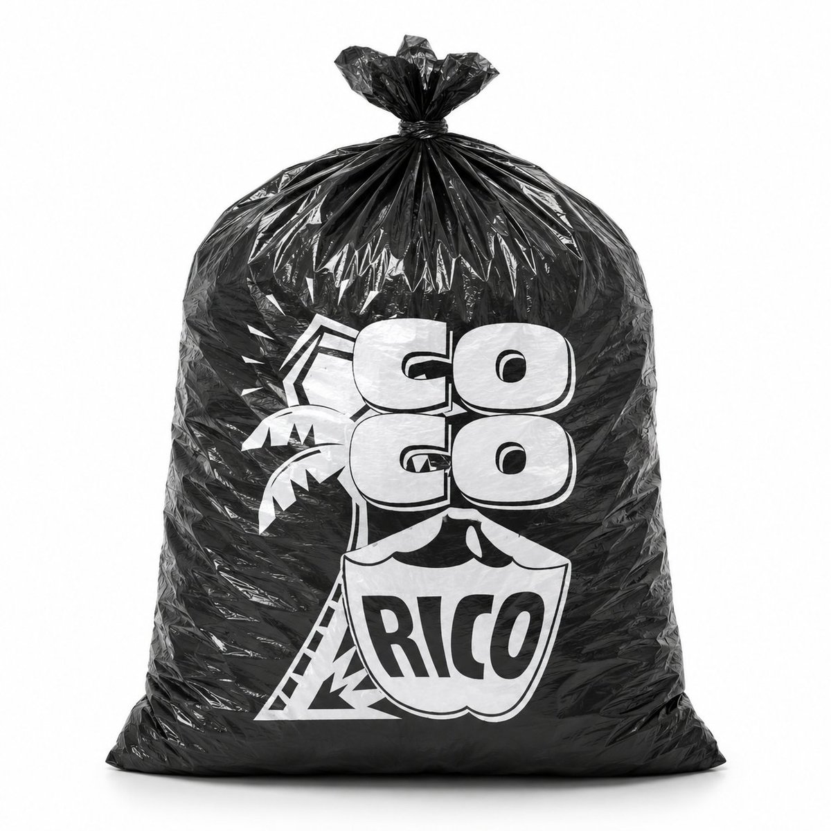 定制品牌黑色垃圾袋 / Custom Branded Black Garbage Bag,UI 与社交媒体截图,UI、截图、极简,案例输出图 1