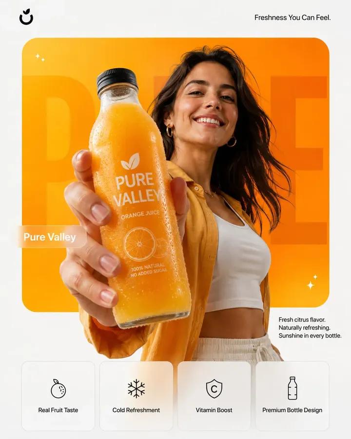 高端产品营销海报 / Premium Product Campaign Poster，人像与摄影，人像、海报、产品图，案例输出图 1
