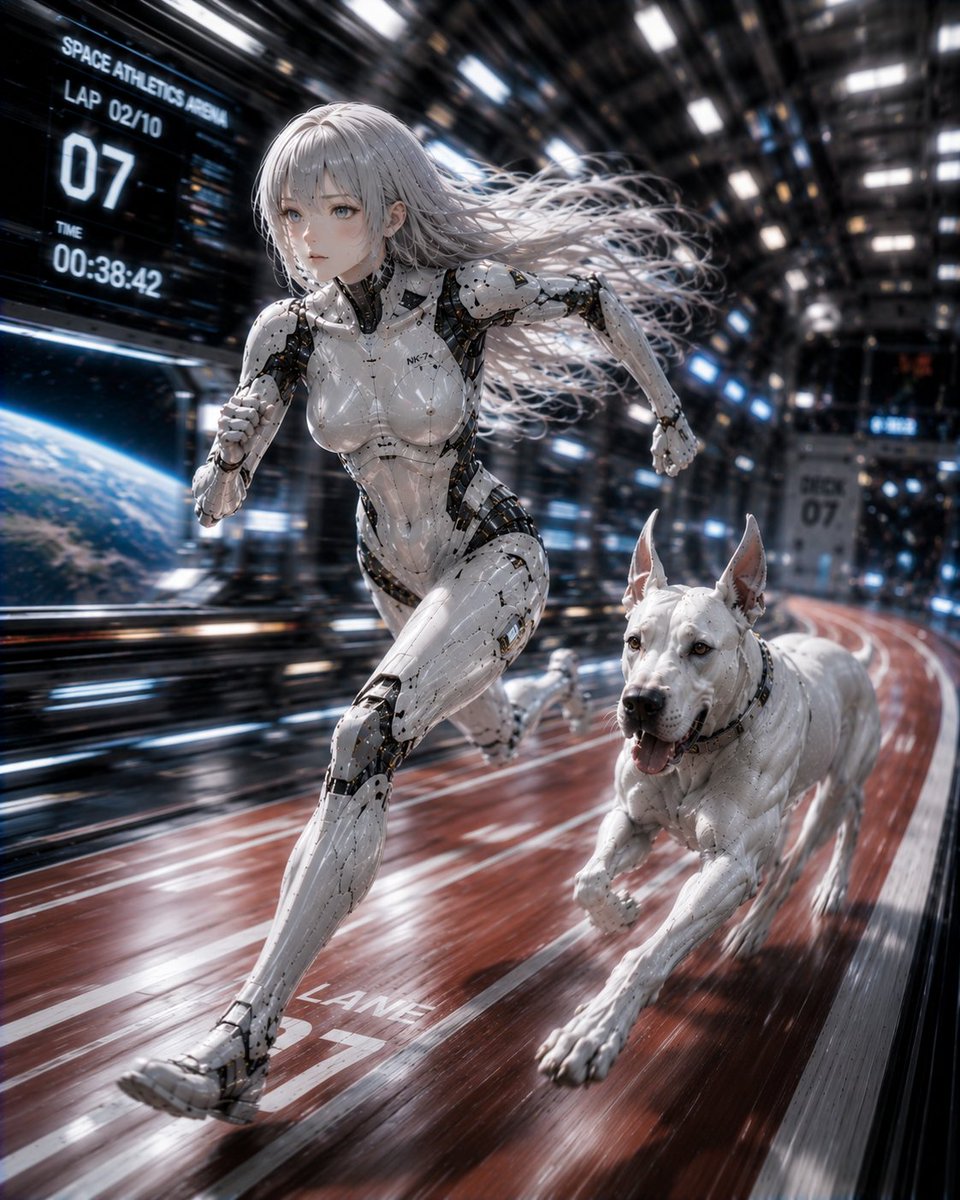 太空仿生人女性 / Space Android Woman,海报与插画,海报、插画、海报与插画,案例输出图 1