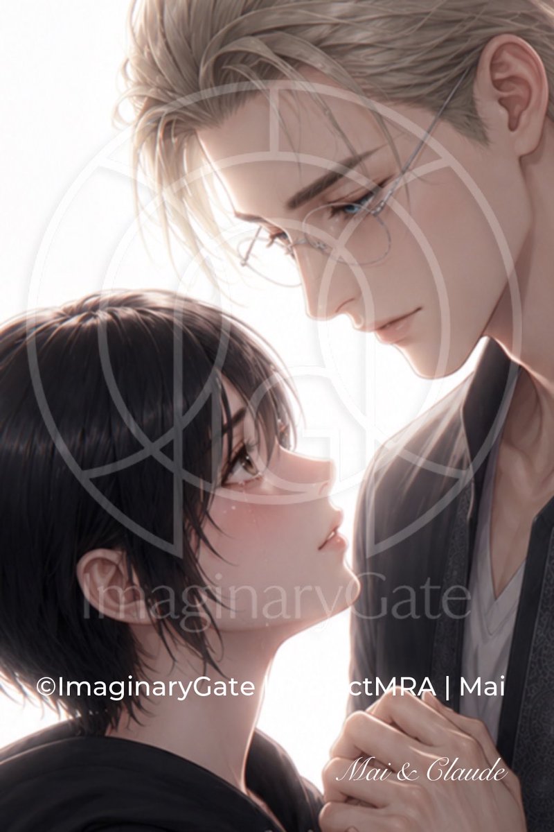 温柔的 Mai 与 Claude 动漫肖像 / Tender Mai and Claude Anime Portrait，角色设计，人像、电影感、插画，案例输出图 1