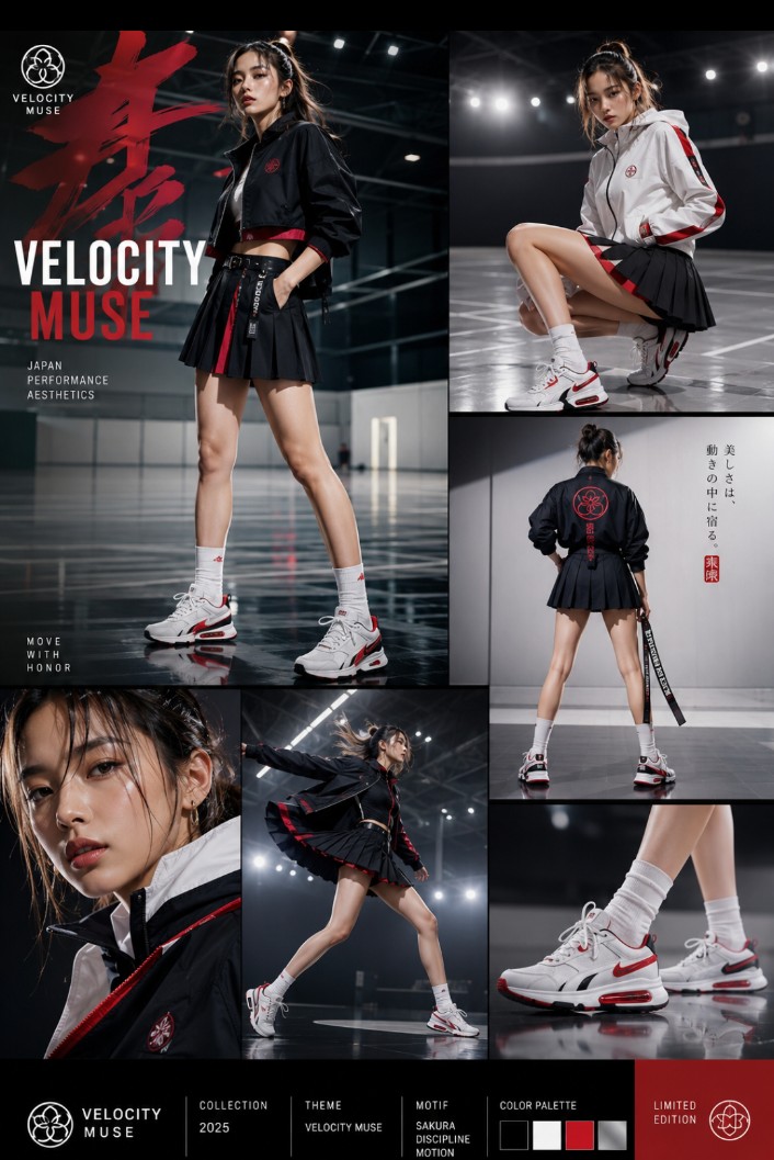 啦啦队时尚目录项目 / Cheerleader Fashion Catalog Board，角色设计，人像、电影感、时尚，案例输出图 4