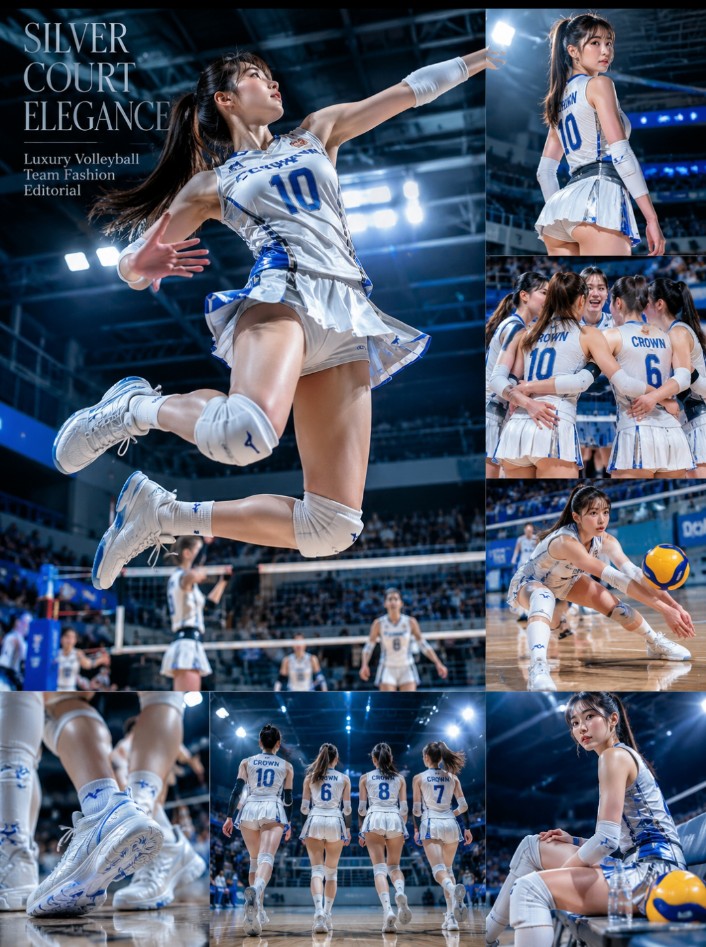 啦啦队时尚目录项目 / Cheerleader Fashion Catalog Board，角色设计，人像、电影感、时尚，案例输出图 2