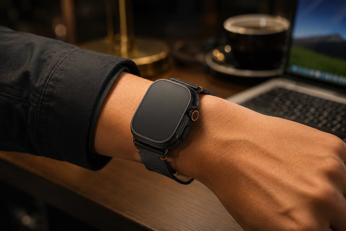 奢华智能手表生活方式广告 / Luxury Smartwatch Lifestyle Ad，UI 与社交媒体截图，电影感、时尚、UI，案例输出图 2